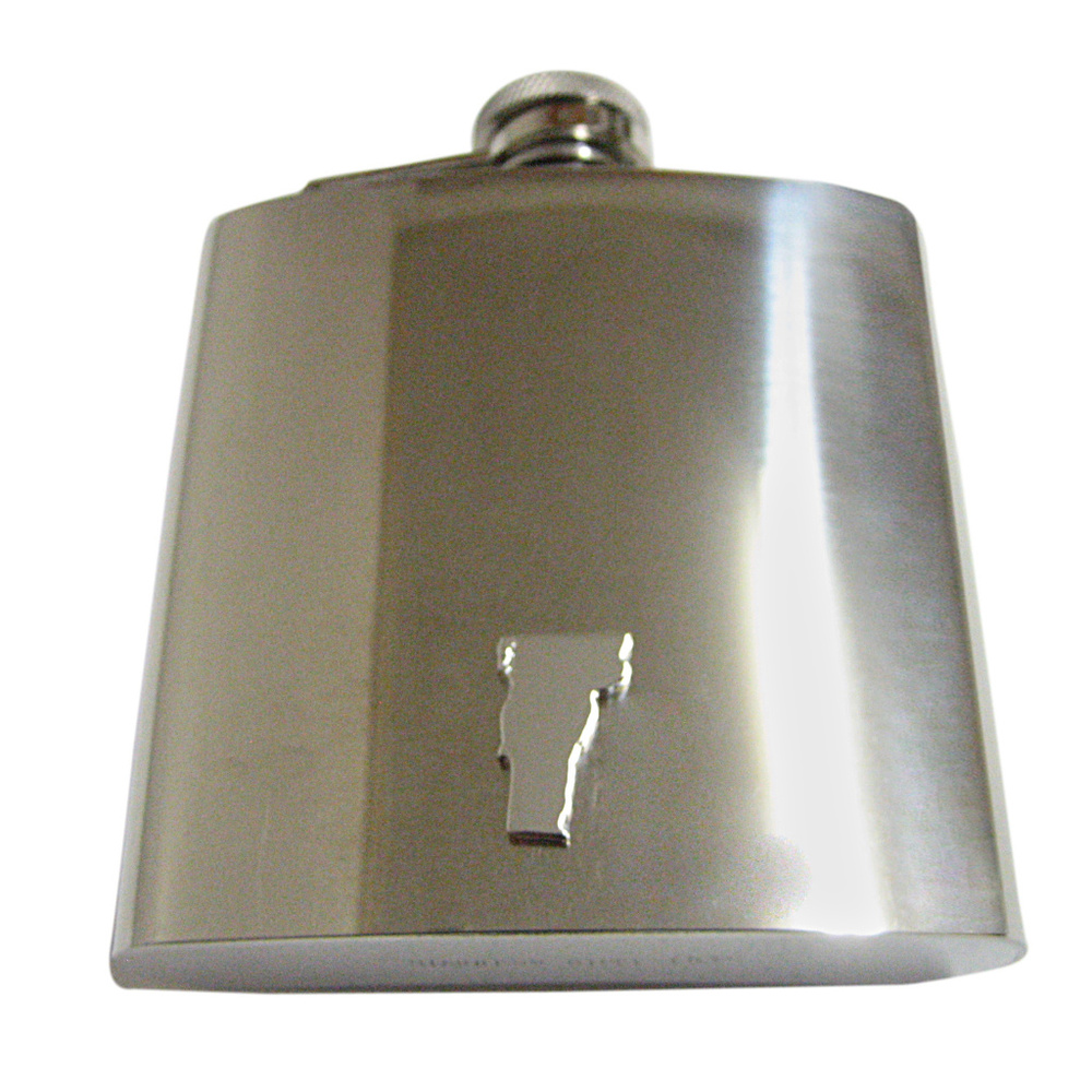Vermont State Map Shape 6oz Flask - image 1